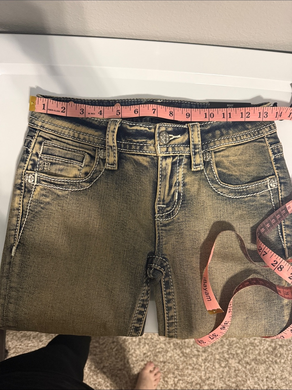 Miss Me Light Rust Jeans size 24x32 NWT - Picture 12 of 14